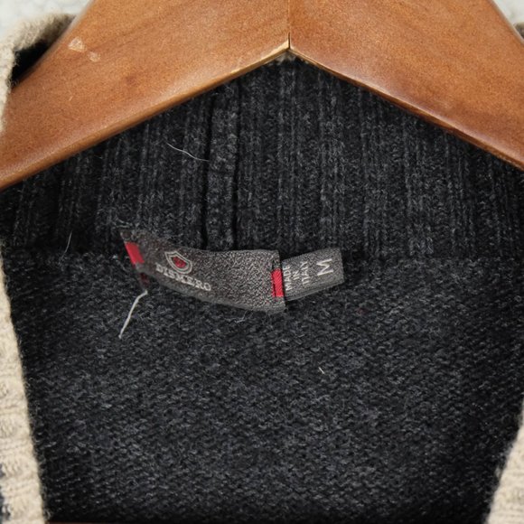 Dismero Cardigan Womens Medium Black Sweater Cashmere Wool Long Button Up - Picture 8 of 9